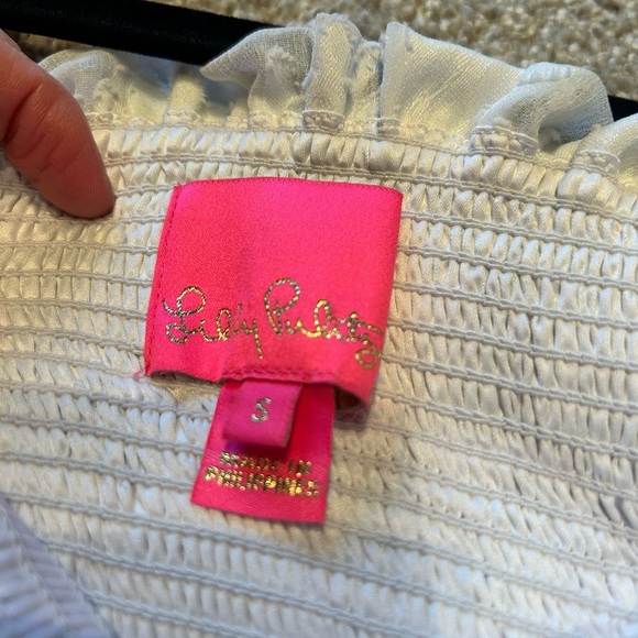 Lilly Pulitzer Rivera White Midi Dress Sz Sm - Picture 6 of 9